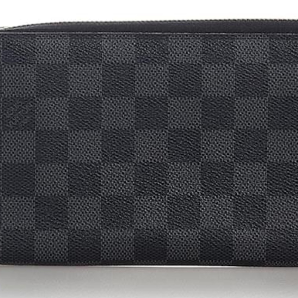 Louis Vuitton Damier Graphit Vertical Zipper Wallet Grey&Black (100% real) - Picture 10 of 13